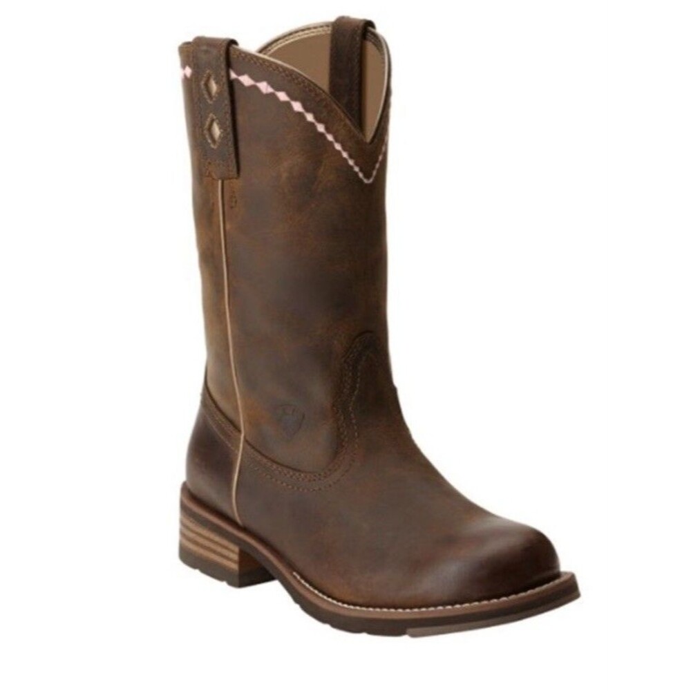 Ariat Women’s Unbridled Roper Western Boots Distressed Brown Size 8 C Wide